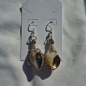 Elegant Shell Dangle Earrings
